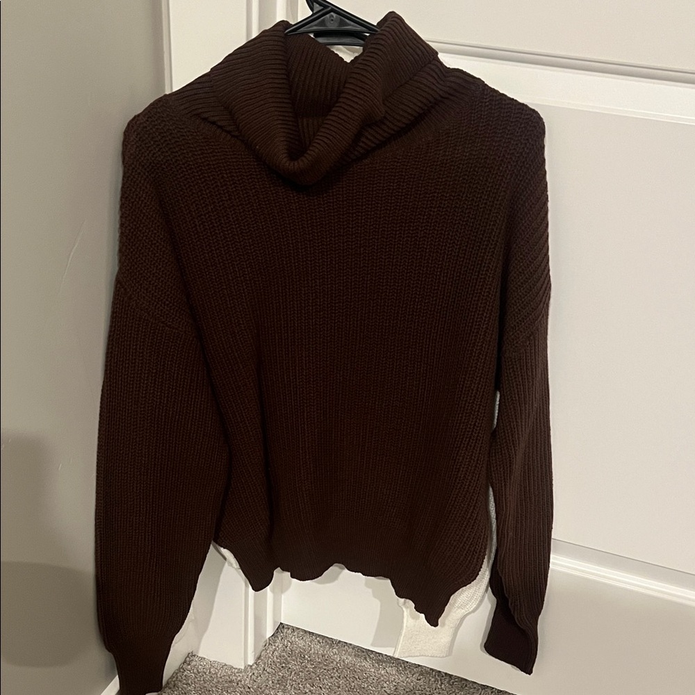 Fashion Nova Chocolate Cowl Neck Sweater